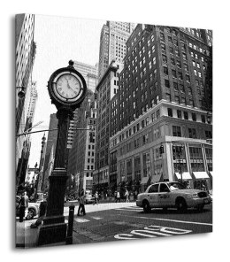 New York, zegar - obraz na płótnie