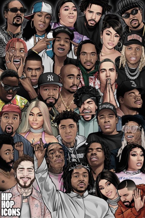 Hip Hop Icons - plakat