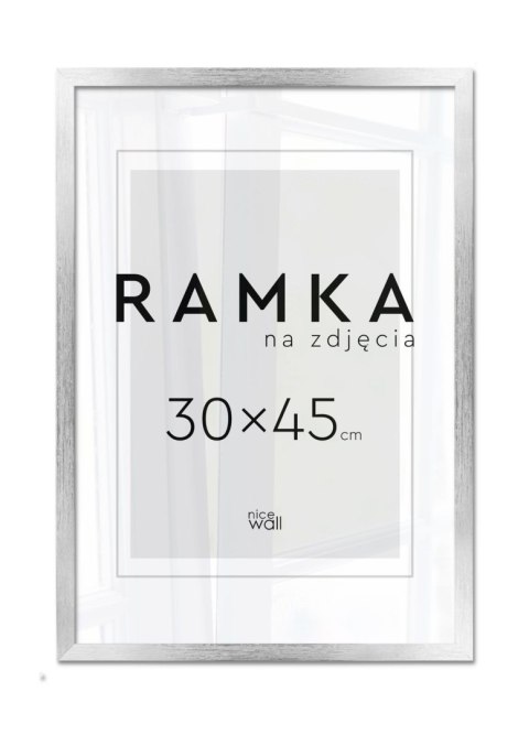 Ramka na zdjęcia 30x45 cm Srebrna