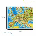 CASTORLAND Puzzle edukacyjne układanka Mapa Europy 212 elementów 7+