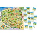 CASTORLAND Puzzle edukacyjne układanka Mapa Polski 128 elementów 6+