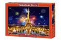 CASTORLAND Puzzle układanka 1000 elementów Glamour of the Night, Paris - Fajerwerki nad Wieżą Eiffla 68x47cm