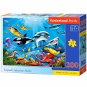 CASTORLAND Puzzle układanka 200 elementów Tropical Underwater World - Tropikalny Podwodny Świat 7+