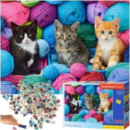 CASTORLAND Puzzle układanka 300 elementów Kittens in Yarn Store - Kotki w kłębach wełny 8+