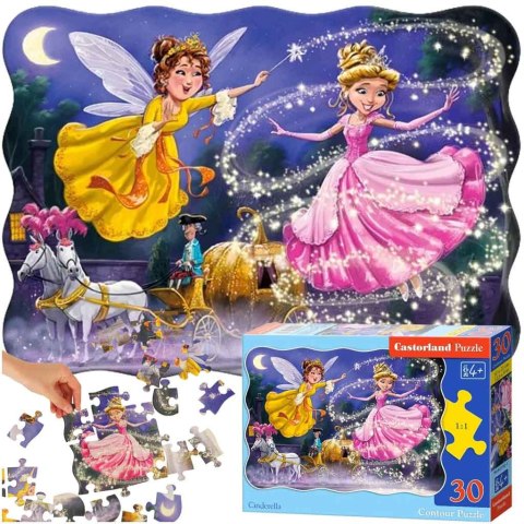 CASTORLAND Puzzle układanka 30 elementów Cinderella - Kopciuszek 4+