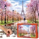 CASTORLAND Puzzle układanka 1000 elementów Romantic Walk In Paris Romantyczny spacer w Paryżu 68x47cm