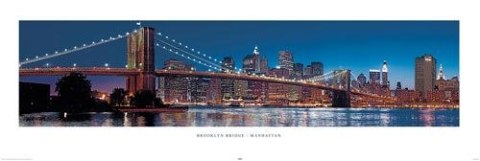 New York Brooklyn bridge - plakat