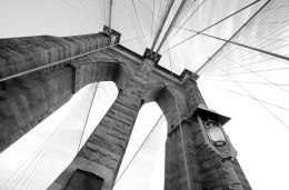 Brooklyn Bridge Wide Angle - fototapeta