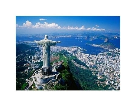 Corcovado und Christusstatue, Rio de Janeiro, Brasilien - reprodukcja