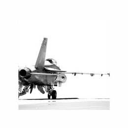 F18 taxiing bw - reprodukcja