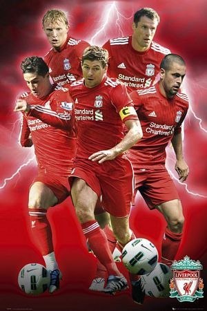 Fc Liverpool Players 10/11 - plakat