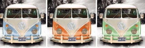 Vw Californian Camper Route One - plakat