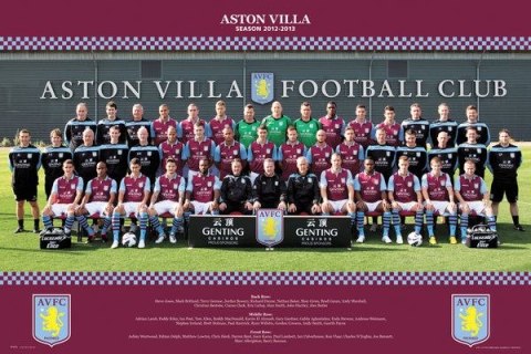 Aston Villa Team Photo 12/13 - plakat