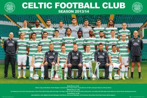 Celtic F.C. Zdjęcie drużynowe 13/14 - plakat