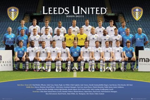 Leeds United Team Photo 12/13 - plakat