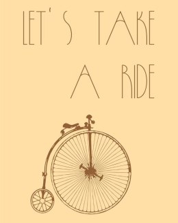 Let`s take a ride - plakat