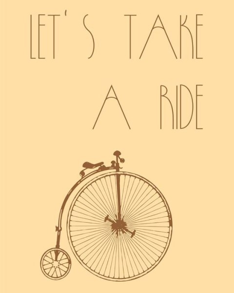 Let`s take a ride - plakat