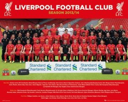 Liverpool F.C. Zdjęcie drużynowe 2013/2014 - plakat