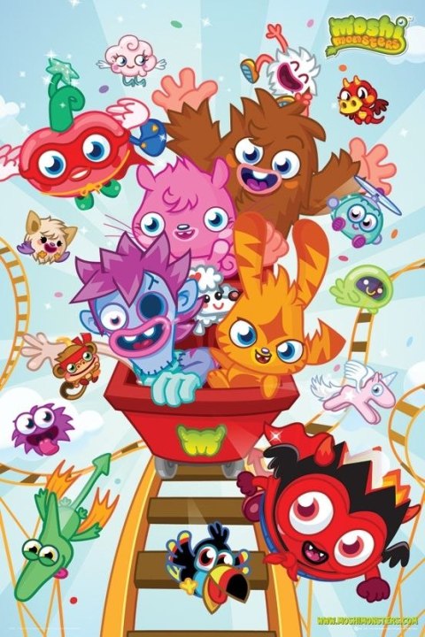 Moshi Monsters Rollercoaster - plakat