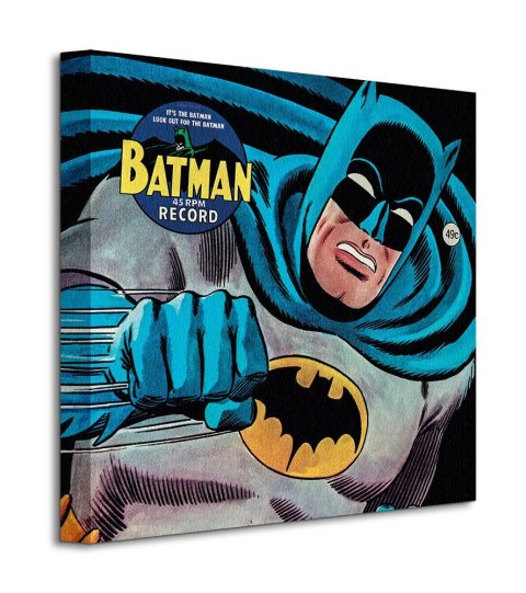 Batman 45rpm Record - obraz na płótnie