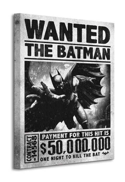 Batman Arkham Origins Wanted - obraz na płótnie