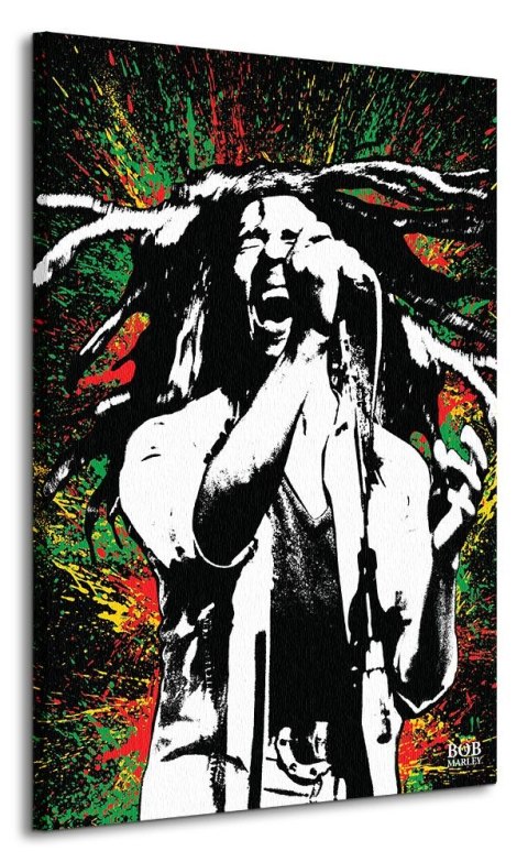 Bob Marley Paint - Obraz na płótnie