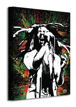 Bob Marley Paint - obraz na płótnie