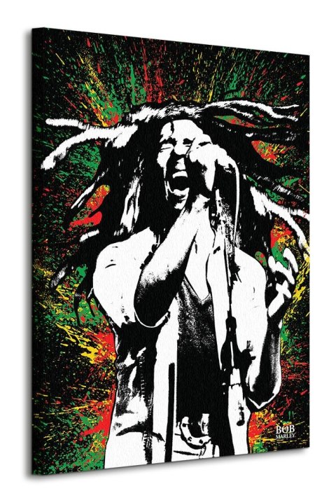 Bob Marley Paint - obraz na płótnie