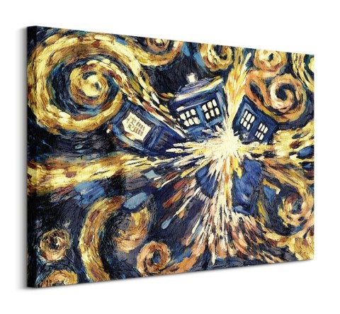 Doctor Who Exploding TARDIS - obraz na płótnie
