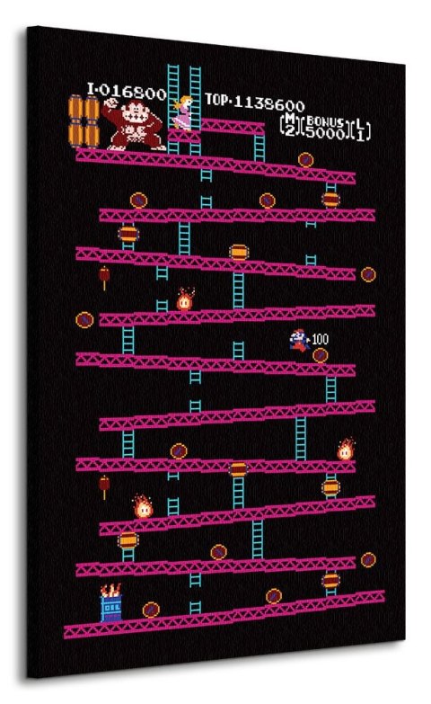 Donkey Kong NES - Obraz na płótnie
