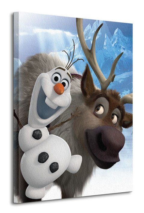 Frozen Olaf and Sven - obraz na płótnie