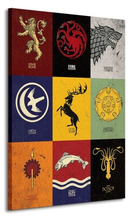 Game of Thrones Sigils - Obraz na płótnie