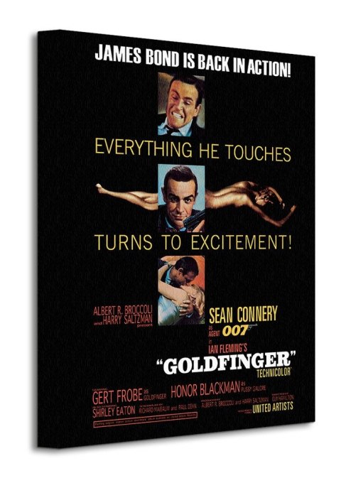 James Bond Goldfinger Excitement - obraz na płótnie