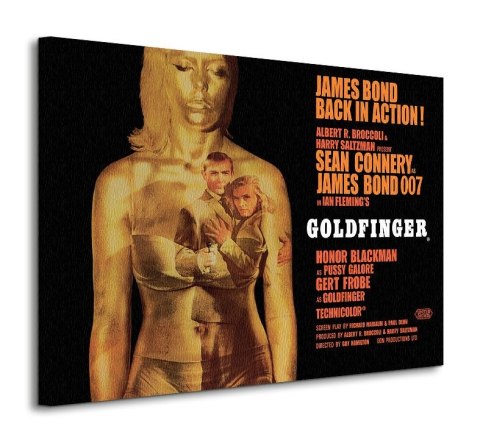 James Bond Goldfinger - Projection - obraz na płótnie