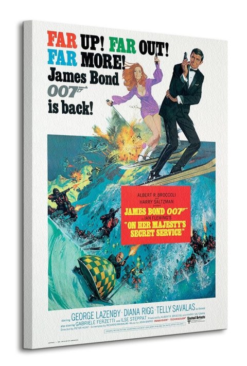 James Bond On Her Majesty's Secret Service - obraz na płótnie