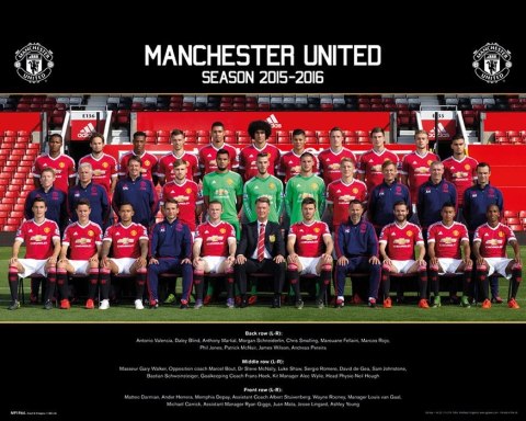 Manchester United Drużyna 15/16 - plakat