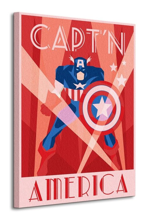 Marvel Deco Captain America - obraz na płótnie