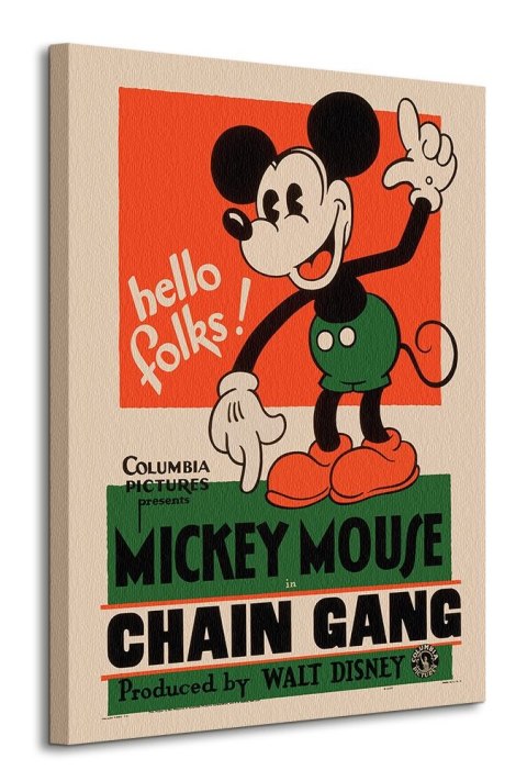 Mickey Mouse Chain Gang - obraz na płótnie