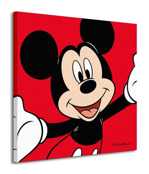 Mickey Mouse Red - obraz na płótnie