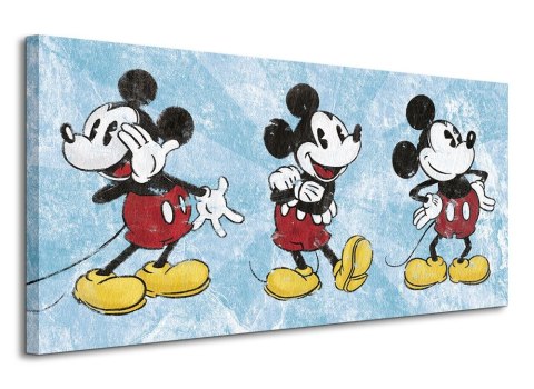 Mickey Mouse Squeaky Chic Triptych - Obraz na płótnie