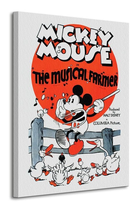 Mickey Mouse The Musical Farmer - obraz na płótnie