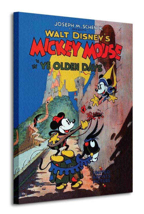 Mickey Mouse Ye Olden Days - obraz na płótnie