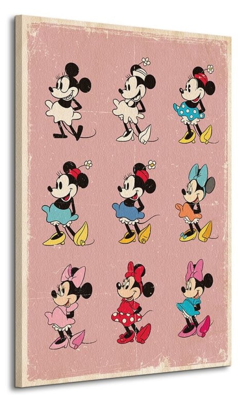 Minnie Mouse Evolution - Obraz na płótnie