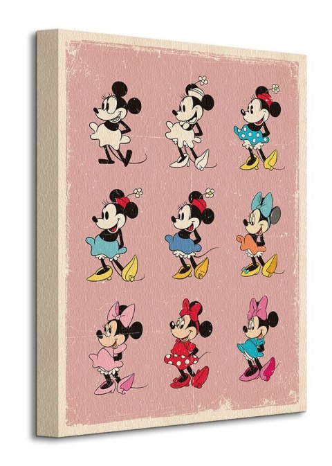 Minnie Mouse Evolution - obraz na płótnie