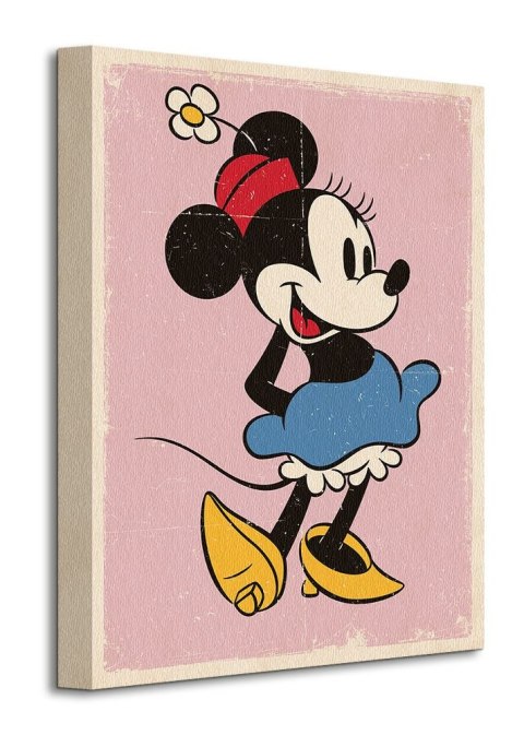 Minnie Mouse Retro - obraz na płótnie