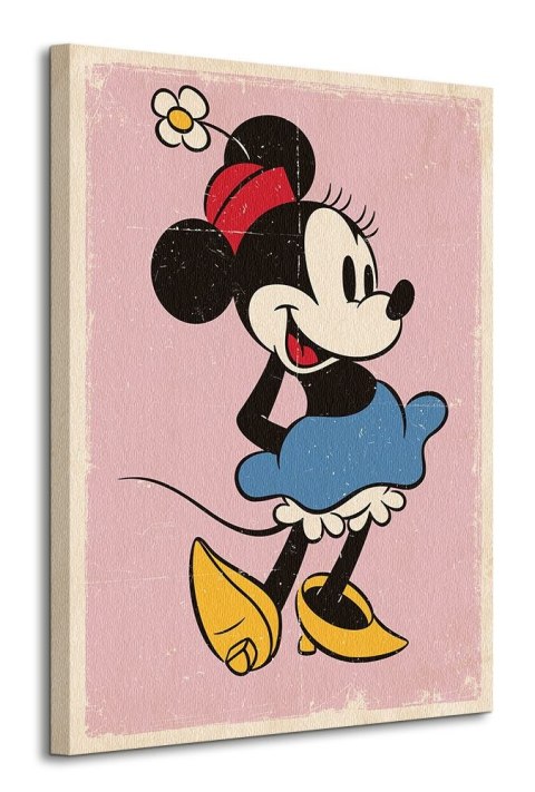 Minnie Mouse Retro - obraz na płótnie