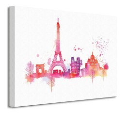 Paris Skyline - obraz na płótnie