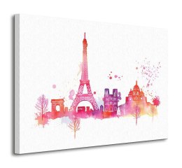 Paris Skyline - obraz na płótnie