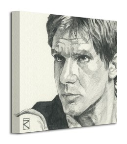 Star Wars Han Solo Sketch - obraz na płótnie