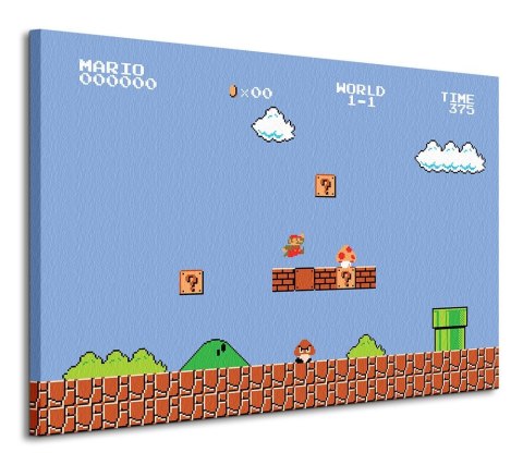 Super Mario Bros. 1-1 - Obraz na płótnie